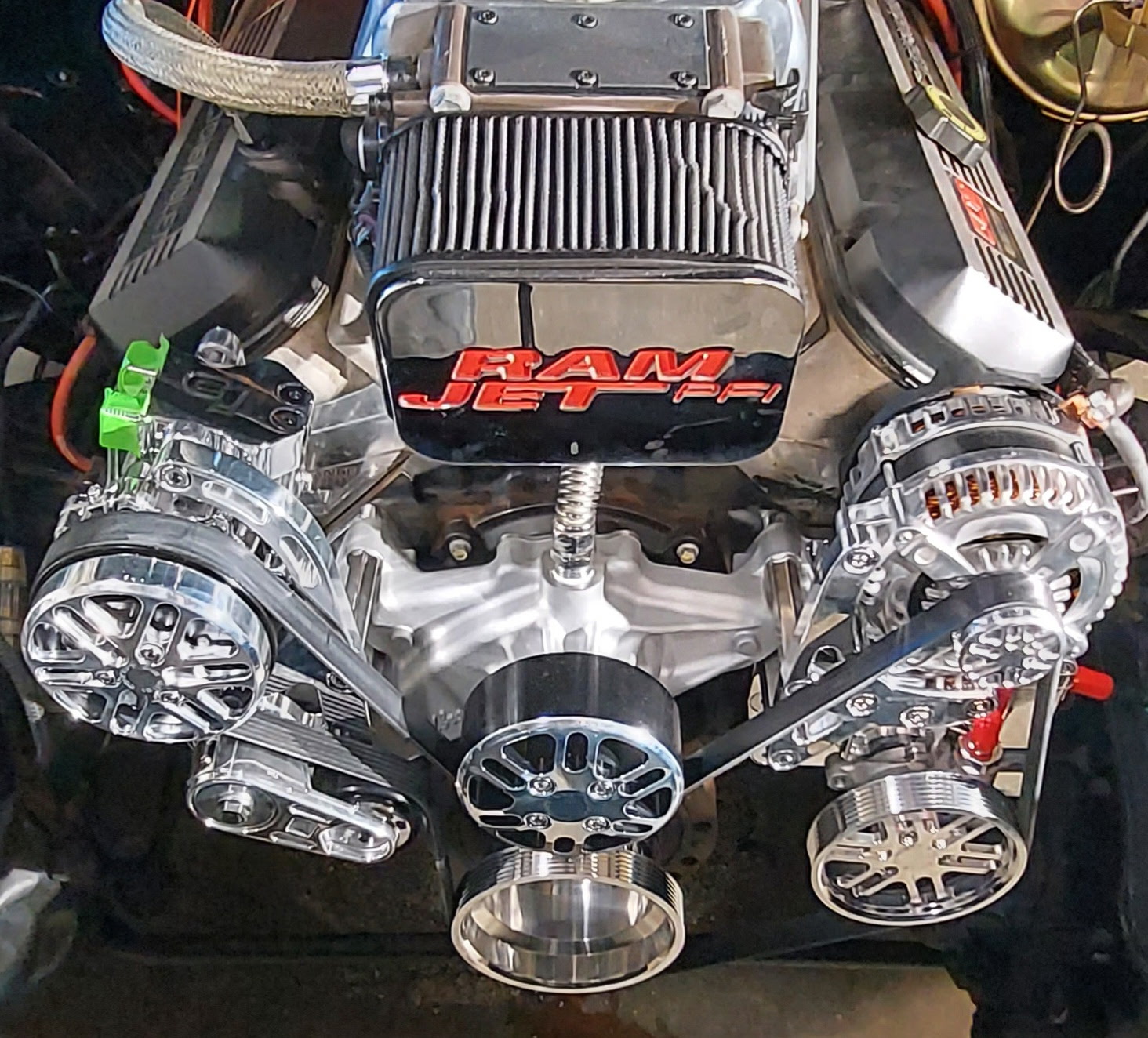 Concept One serpentine system dealer installation showcasing premium belt drive components